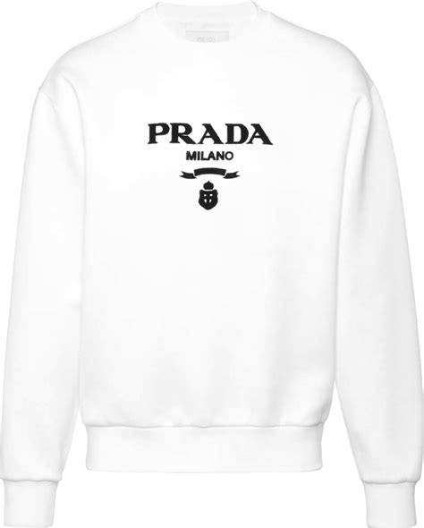 prada sweatshirt - white|designer Prada sweatshirts.